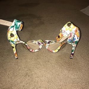 Flower Heel Sandals